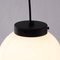 Vintage White Milk Glass Suspension Light, Italy, Image 9