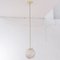 Crystal Glass Suspension Lamp, Italy 3