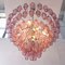 Lustre Vintage en Verre de Murano Rose, Italie 5