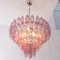 Vintage Pink Murano Glass Chandelier, Italy 4