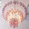 Vintage Italian Pink Murano Glass Chandelier 4