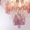 Lampadario vintage in vetro di Murano rosa, Italia, Immagine 10