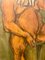 Martin Baranda, Nude Harlequin, Crayon & Pencil on Paper, Framed 3
