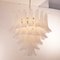 Petal Suspension Chandelier in Murano Glass, Italy 4