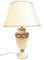 Large Ceramic Lamp with Gilded Ornament 1