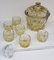 Elaborate Punch Bowl & Drinking Set with Crystal Ladle, Set of 8 4