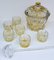 Elaborate Punch Bowl & Drinking Set with Crystal Ladle, Set of 8 2