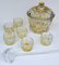 Elaborate Punch Bowl & Drinking Set with Crystal Ladle, Set of 8, Image 2