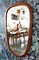 Danish Oval Mirror with Teak Frame 2