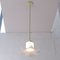 Lampe à Suspension Vintage en Verre Laiteux Blanc, Italie 4