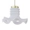 Vintage Suspension Light in White Milk Glass, Italy, Image 1