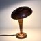 Lámpara de mesa hongo Art Déco de cobre, Imagen 9