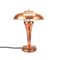 Art Deco Copper Mushroom Table Lamp, Image 1