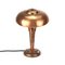 Lámpara de mesa hongo Art Déco de cobre, Imagen 5