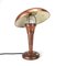 Lámpara de mesa hongo Art Déco de cobre, Imagen 2
