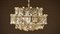 Glass and Brass Chandelier from Palwa, 1960s 8