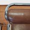 Sillas Bauhaus vintage tubulares de cuero marrón, años 70. Juego de 2, Imagen 8