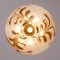 Vintage Murano Glass Suspension Lamp with Bell, Image 4