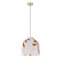 Vintage Murano Glass Suspension Lamp with Bell, Image 1