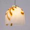 Vintage Murano Glass Suspension Lamp with Bell 7