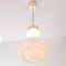 Lampe à Suspension Vintage en Verre de Murano Blanc, Italie 11