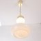 Vintage Suspension Lamp in White Murano Glass Milk, Italy 11