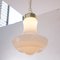 Lampe à Suspension Vintage en Verre de Murano Blanc, Italie 8