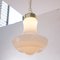 Vintage Suspension Lamp in White Murano Glass Milk, Italy 8