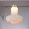 Lampe à Suspension Vintage en Verre de Murano Blanc, Italie 3
