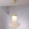 Lampe à Suspension Vintage en Verre de Murano Blanc, Italie 4