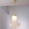 Vintage Suspension Lamp in White Murano Glass Milk, Italy 4