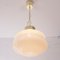 Vintage Italian Suspension Light in White Murano Glass Milk 11