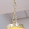 Suspension Light with White Milk Glass Sphere & Decoration, Italy 10