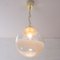 Suspension Light with White Milk Glass Sphere & Decoration, Italy 7