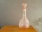 Botella italiana de vidrio arenado rosa de Empoli, Imagen 4