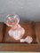 Botella italiana de vidrio arenado rosa de Empoli, Imagen 5