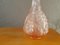 Botella italiana de vidrio arenado rosa de Empoli, Imagen 6