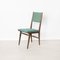 Mid-Century Italian Green Vinyl Dining Chairs, Set of 6, Image 9
