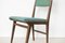 Mid-Century Italian Green Vinyl Dining Chairs, Set of 6, Image 8