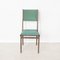 Mid-Century Italian Green Vinyl Dining Chairs, Set of 6 3