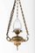 Brass and Cut Glass Sanctuary Lamp 18