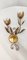 Schmiedeeisen Blattgold Wandlampe. Frankreich, 1970er 17