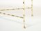 French Bamboo Brass Portor Marble Coffee Table from Maison Jansen, 1960s 6