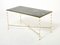 French Bamboo Brass Portor Marble Coffee Table from Maison Jansen, 1960s, Image 4