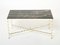 French Bamboo Brass Portor Marble Coffee Table from Maison Jansen, 1960s 1