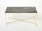 French Bamboo Brass Portor Marble Coffee Table from Maison Jansen, 1960s, Image 1