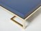 Blue Lacquer Brass Coffee Table by Guy Lefevre for Maison Jansen, 1970s 3