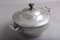Large Vintage Pewter Pot with 2 Handles & Lid with Wooden Handle 4