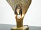 Brass Agate Stone Nefertiti Table Lamp byHenri Fernandez, 1970s 7