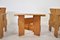 Crate Chairs with Table by Gerrit Thomas Rietveld for Cassina, 1980s, Set of 3 7